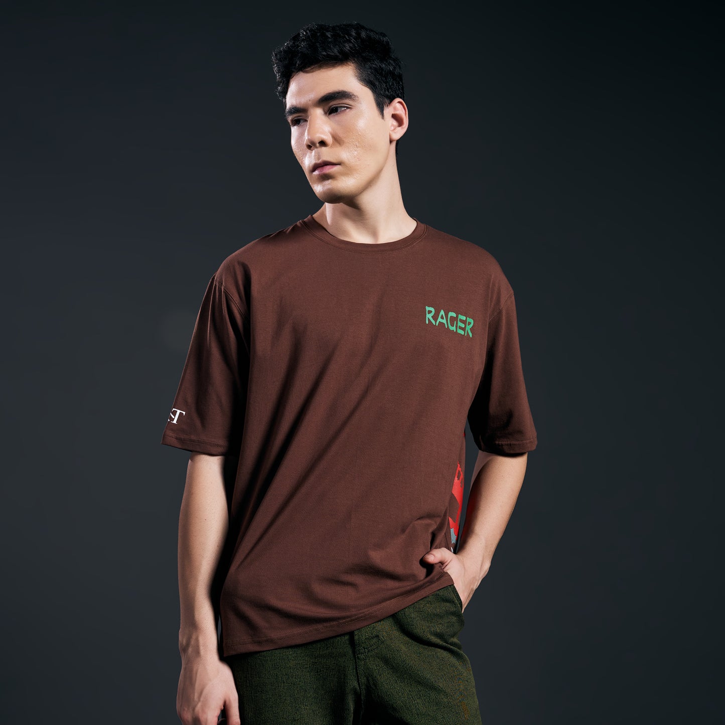 RAGER T-SH!RT BROWN