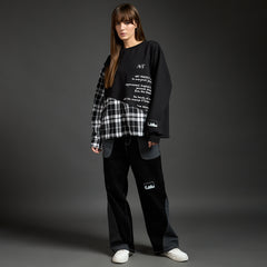 NOT PERFECT SWEATSH!RT BLACK