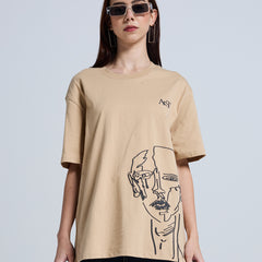 SILENT CRY T-SH!RT BIEGE