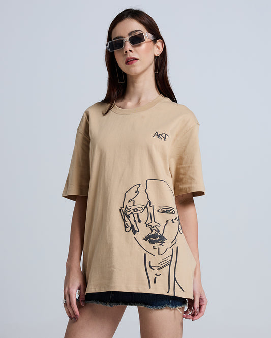 SILENT CRY T-SH!RT BIEGE