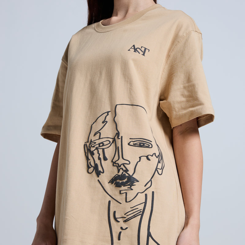 SILENT CRY T-SH!RT BIEGE